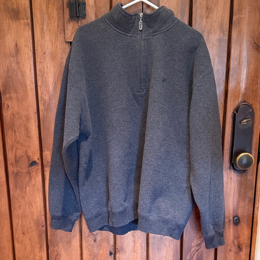 Fila Men's Charcoal Zip-Up Sweater